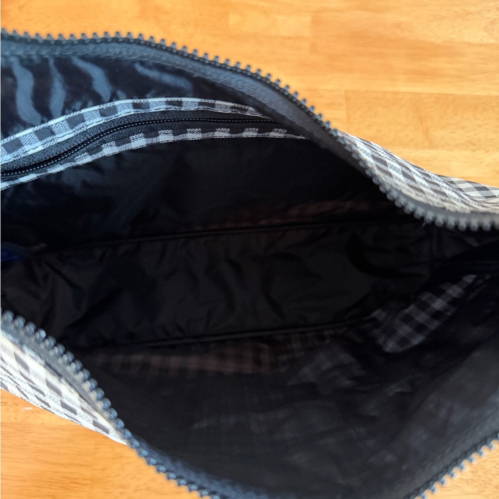 BAGGU Black and White Checkered Shoulder Bag - Picture 3 of 3